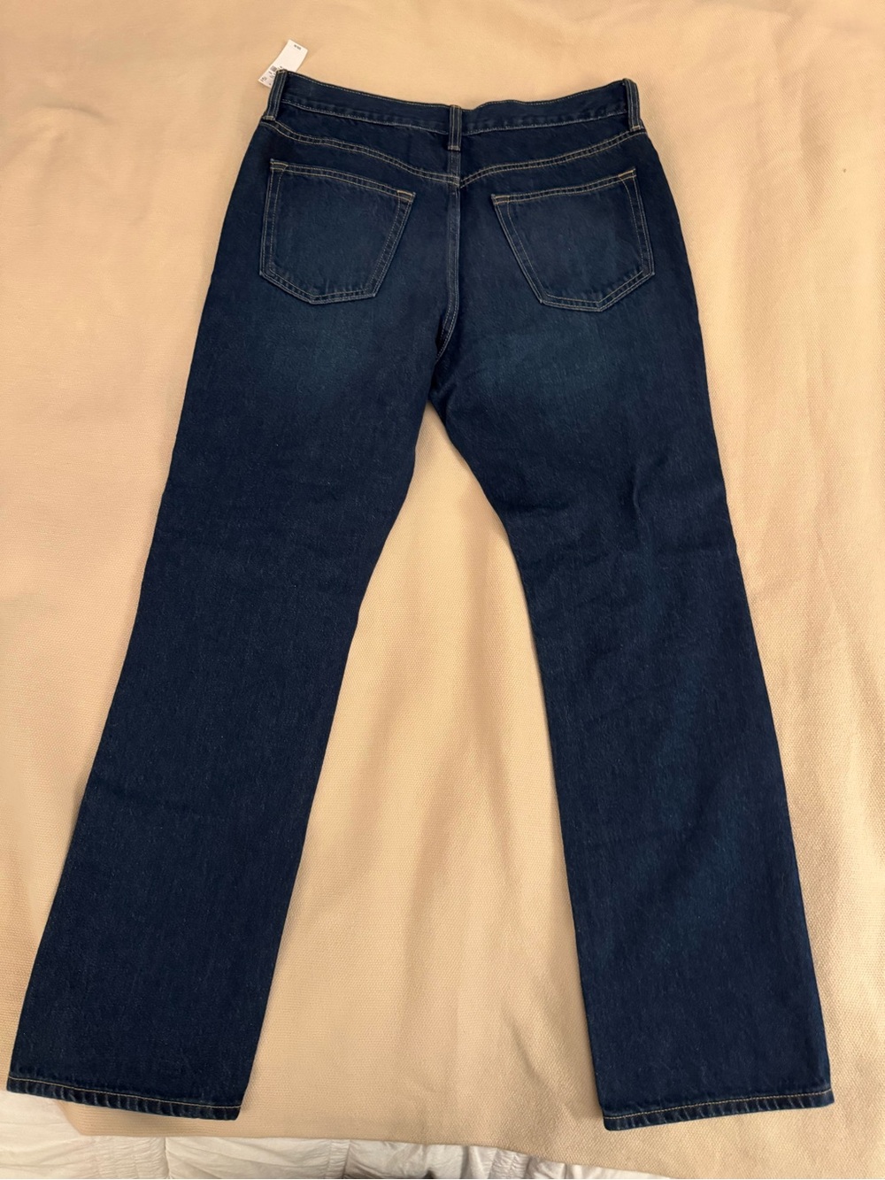 NWT Old Navy Men's Structured Straight Jeans in Dark Blue Wash Size 33 x 32 - Picture 4 of 6